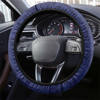 Nauru Independence Day Steering Wheel Cover Coat Of Arms With Plumeria - Polynesian Pride