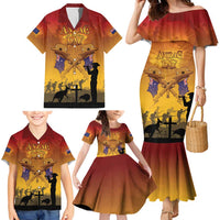 ANZAC Day Family Matching Mermaid Dress and Hawaiian Shirt Australia And New Zealand Slouch Hats LT05 - Polynesian Pride