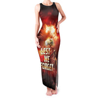 Honouring The ANZAC Spirit Family Matching Tank Maxi Dress and Hawaiian Shirt Gallipoli Lest We Forget LT05 Mom's Dress Red - Polynesian Pride