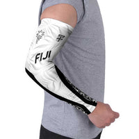 Custom Fiji 2026 Rugby Arm Sleeves Fijian Tapa Pattern