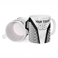 Custom Fiji 2026 Rugby Ceramic Mug Fijian Tapa Pattern