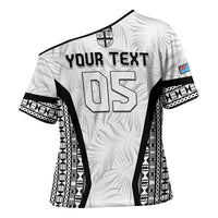 Custom Fiji 2026 Rugby Cross Shoulder Shirt Fijian Tapa Pattern