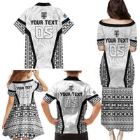 Custom Fiji 2026 Rugby Family Matching Puletasi and Hawaiian Shirt Fijian Tapa Pattern LT05 - Polynesian Pride