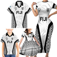 Custom Fiji 2026 Rugby Family Matching Short Sleeve Bodycon Dress and Hawaiian Shirt Fijian Tapa Pattern LT05 - Polynesian Pride