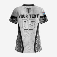 Custom Fiji 2026 Rugby Scrub Top Fijian Tapa Pattern