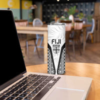 Custom Fiji 2026 Rugby Skinny Tumbler Fijian Tapa Pattern