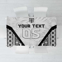 Custom Fiji 2026 Rugby Tablecloth Fijian Tapa Pattern