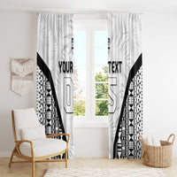 Custom Fiji 2026 Rugby Window Curtain Fijian Tapa Pattern