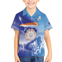 Personalised Marshall Islands Remembrance Day Family Matching Long Sleeve Bodycon Dress and Hawaiian Shirt We Will Always Remember