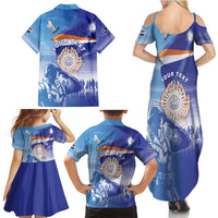 Personalised Marshall Islands Remembrance Day Family Matching Summer Maxi Dress and Hawaiian Shirt We Will Always Remember