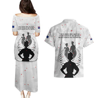 New Zealand ANZAC Day Couples Matching Puletasi and Hawaiian Shirt For The Nurse Lest We Forget LT05 - Polynesian Pride