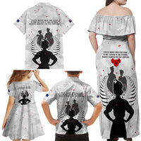 New Zealand ANZAC Day Family Matching Off Shoulder Maxi Dress and Hawaiian Shirt For The Nurse Lest We Forget LT05 - Polynesian Pride