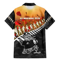 New Zealand ANZAC Rugby Family Matching Mermaid Dress and Hawaiian Shirt Soldier Fern With Kiwi Bird LT05 - Polynesian Pride