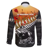 New Zealand ANZAC Rugby Family Matching Mermaid Dress and Hawaiian Shirt Soldier Fern With Kiwi Bird LT05 - Polynesian Pride