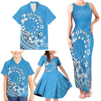 Personalised Penrhyn Gospel Day Family Matching Tank Maxi Dress and Hawaiian Shirt Cook Islands Tribal Pattern LT05 - Polynesian Pride