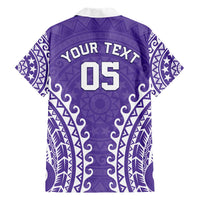 Custom Cook Islands Rarotonga Family Matching Short Sleeve Bodycon Dress and Hawaiian Shirt Polynesian Tribal Tattoo LT05 - Polynesian Pride