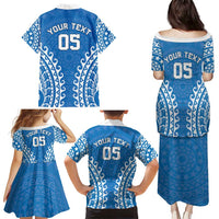 Custom Cook Islands Pukapuka Family Matching Puletasi and Hawaiian Shirt Polynesian Tribal Tattoo