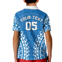 Custom Cook Islands Pukapuka Kid Polo Shirt Polynesian Tribal Tattoo