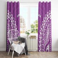 Custom Cook Islands Mangaia Window Curtain Polynesian Tribal Tattoo