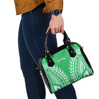 Custom Cook Islands Mitiaro Shoulder Handbag Polynesian Tribal Tattoo