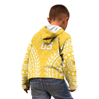 Custom Cook Islands Aitutaki Kid Hoodie Polynesian Tribal Tattoo