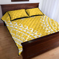 Custom Cook Islands Aitutaki Quilt Bed Set Polynesian Tribal Tattoo