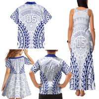 Custom Cook Islands Palmerston Family Matching Tank Maxi Dress and Hawaiian Shirt Polynesian Tribal Tattoo LT05 - Polynesian Pride