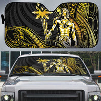 Filipinos Lapu Lapu Hero Auto Sun Shade Gold Polynesian Tribal Tattoo
