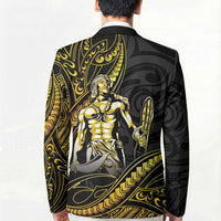 Filipinos Lapu Lapu Hero Blazer Gold Polynesian Tribal Tattoo