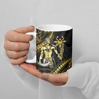 Filipinos Lapu Lapu Hero Ceramic Mug Gold Polynesian Tribal Tattoo