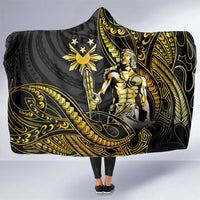 Filipinos Lapu Lapu Hero Hooded Blanket Gold Polynesian Tribal Tattoo
