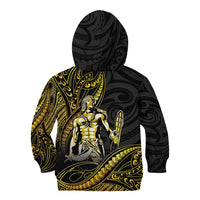 Filipinos Lapu Lapu Hero Kid Hoodie Gold Polynesian Tribal Tattoo