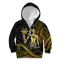 Filipinos Lapu Lapu Hero Kid Hoodie Gold Polynesian Tribal Tattoo