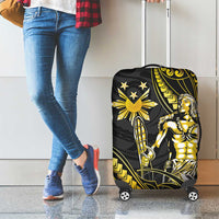 Filipinos Lapu Lapu Hero Luggage Cover Gold Polynesian Tribal Tattoo