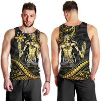 Filipinos Lapu Lapu Hero Men Tank Top Gold Polynesian Tribal Tattoo