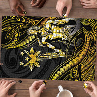 Filipinos Lapu Lapu Hero Puzzle Gold Polynesian Tribal Tattoo