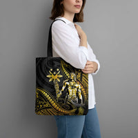 Filipinos Lapu Lapu Hero Tote Bag Gold Polynesian Tribal Tattoo