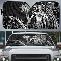 Filipinos Lapu Lapu Hero Auto Sun Shade Black Polynesian Tribal Tattoo