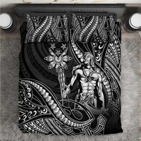 Filipinos Lapu Lapu Hero Bedding Set Black Polynesian Tribal Tattoo