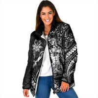 Filipinos Lapu Lapu Hero Padded Jacket Black Polynesian Tribal Tattoo