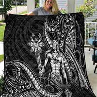 Filipinos Lapu Lapu Hero Quilt Black Polynesian Tribal Tattoo