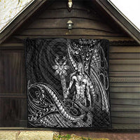 Filipinos Lapu Lapu Hero Quilt Black Polynesian Tribal Tattoo