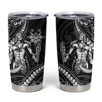 Filipinos Lapu Lapu Hero Tumbler Cup Black Polynesian Tribal Tattoo