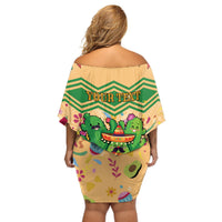 Personalised Hawaii Cinco De Mayo Off Shoulder Short Dress Funny Style LT05 - Polynesian Pride