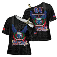 Samoa 64th Independence Anniversary Cross Shoulder Shirt