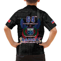 Samoa 64th Independence Anniversary Family Matching Long Sleeve Bodycon Dress and Hawaiian Shirt