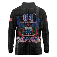 Samoa 64th Independence Anniversary Long Sleeve Polo Shirt