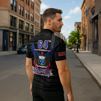Samoa 64th Independence Anniversary Zipper Polo Shirt