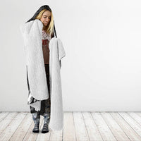 Hawaii King Kamehameha Day Parade Hooded Blanket With Pa'u Riders Plumeria Kakau Tribal Pattern