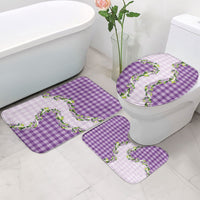 Violet Hawaii Palaka Bathroom Set Maile Pikake Honohono Orchid Lei LT05 - Polynesian Pride
